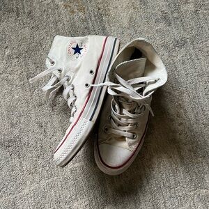 White Converse High Tops